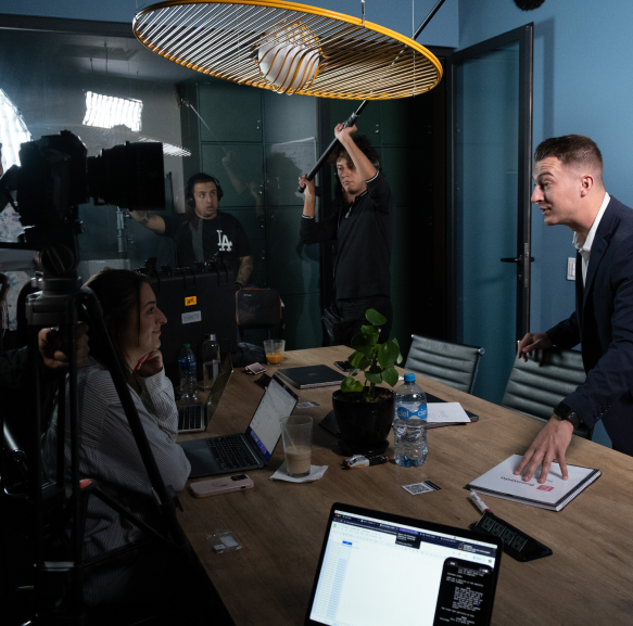 Behind the scenes of Studio Lewis video production